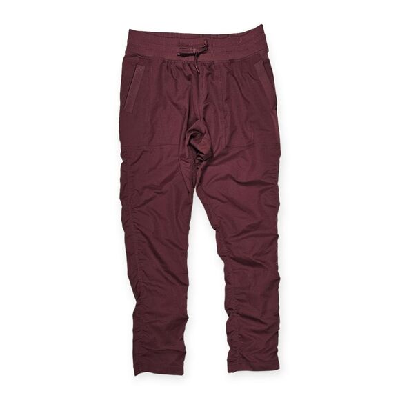 ZYIA Pants - Zyia Active Maroon Red Scrunched Straight Leg Jogger‎ Athletic Pants Women's M